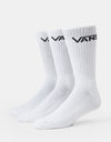 Vans Classic Crew 3 Pack Socks - White