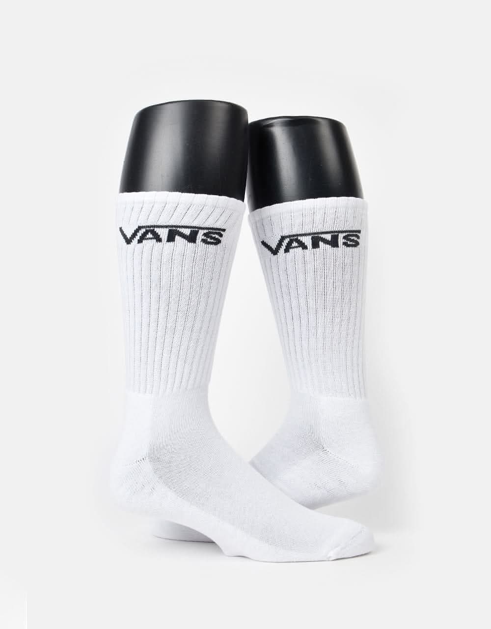 Vans Classic Crew 3 Pack Socks - White