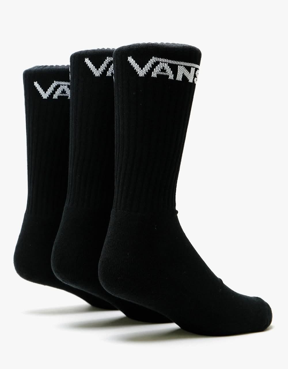 Vans Classic Crew 3 Pack Socks - Black