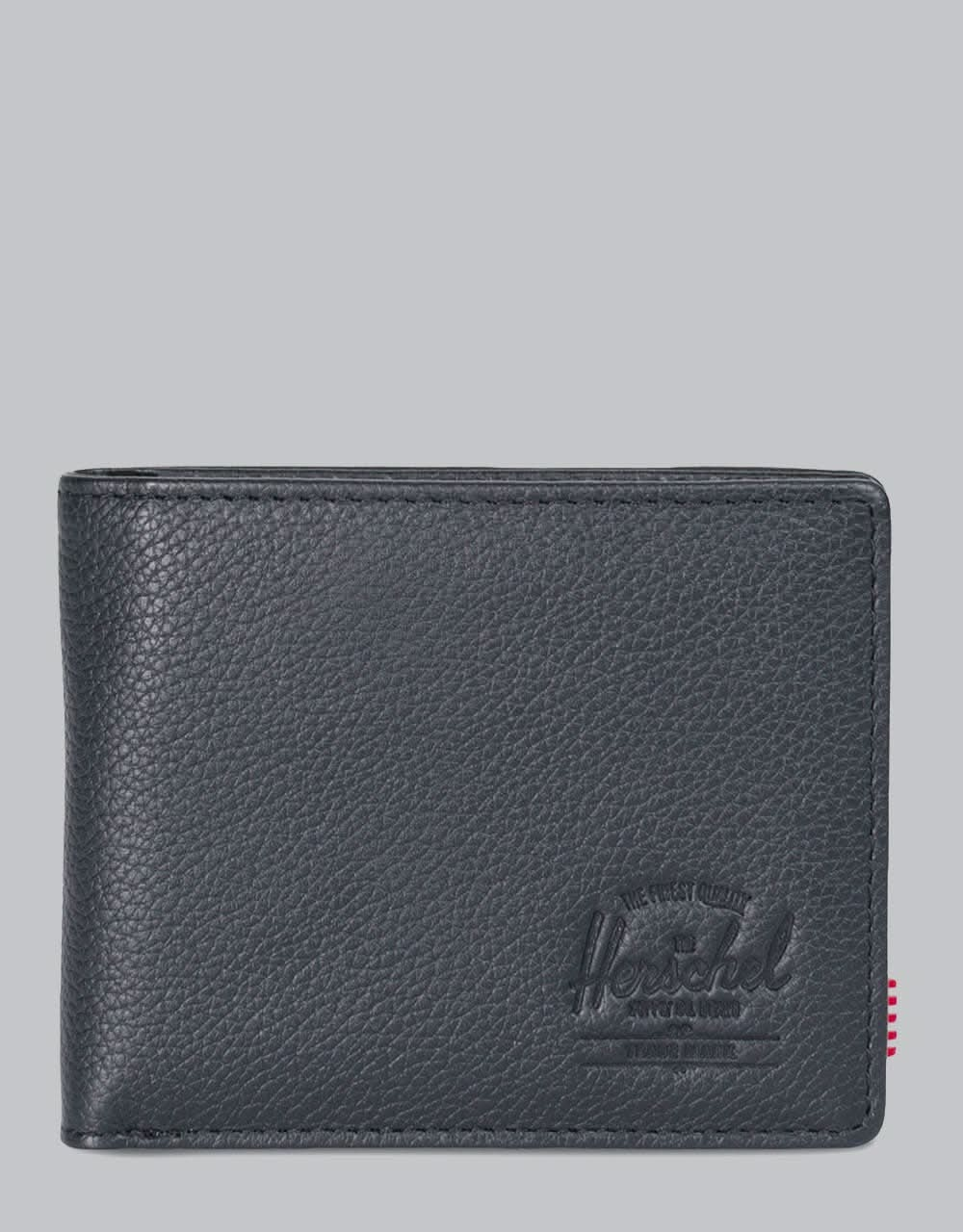 Herschel Supply Co. Hank Leather  RFID Wallet - Black Pebbled Leather