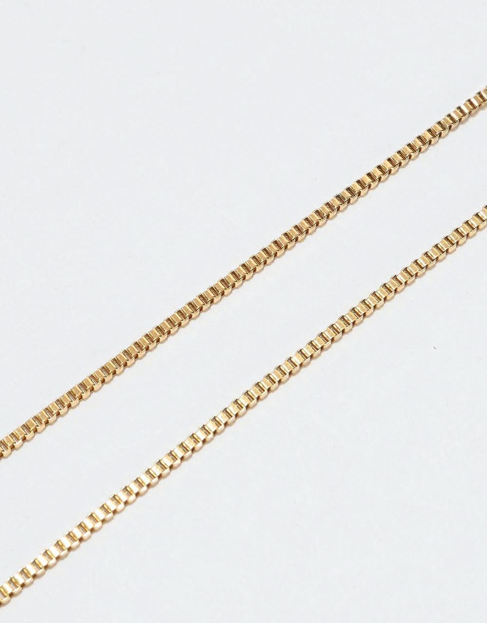 Midvs Co 18K Gold Plated 28" Box Chain Necklace - Gold