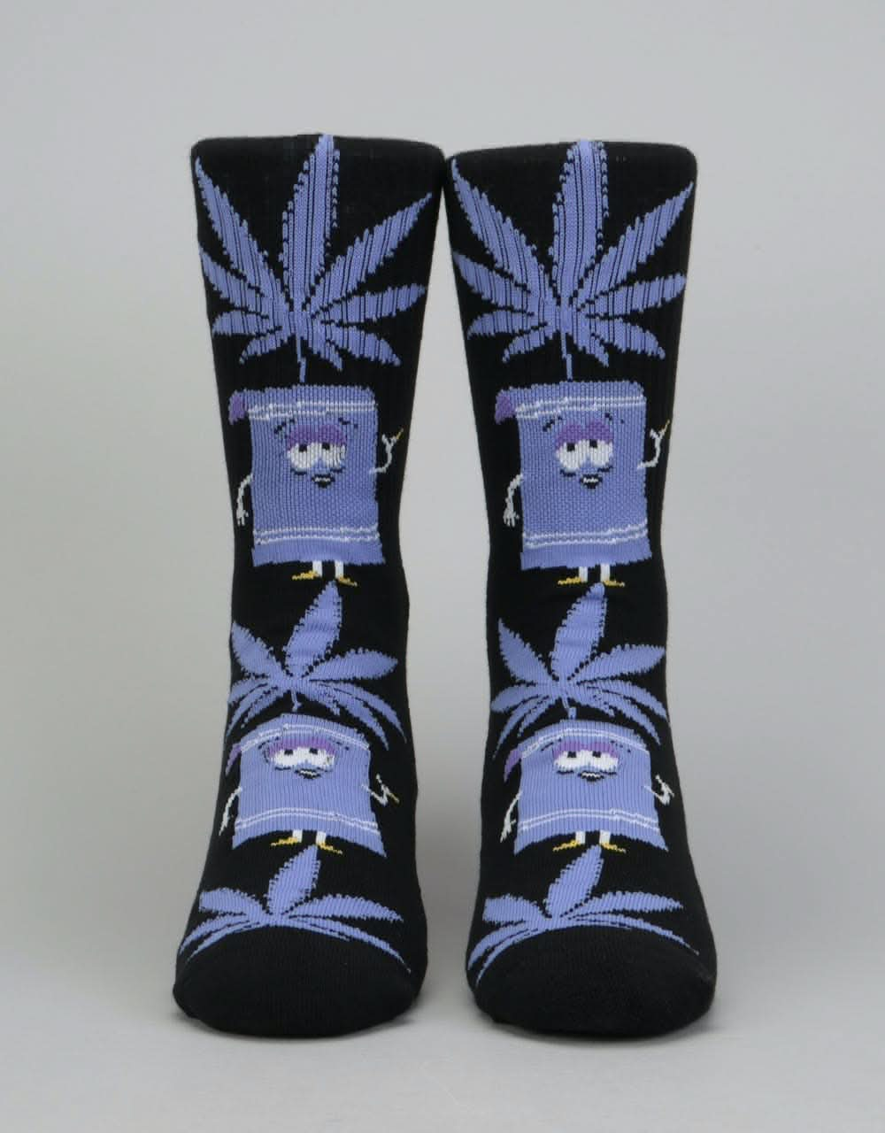 HUF x South Park Towelie Plantlife Crew Socks - Black