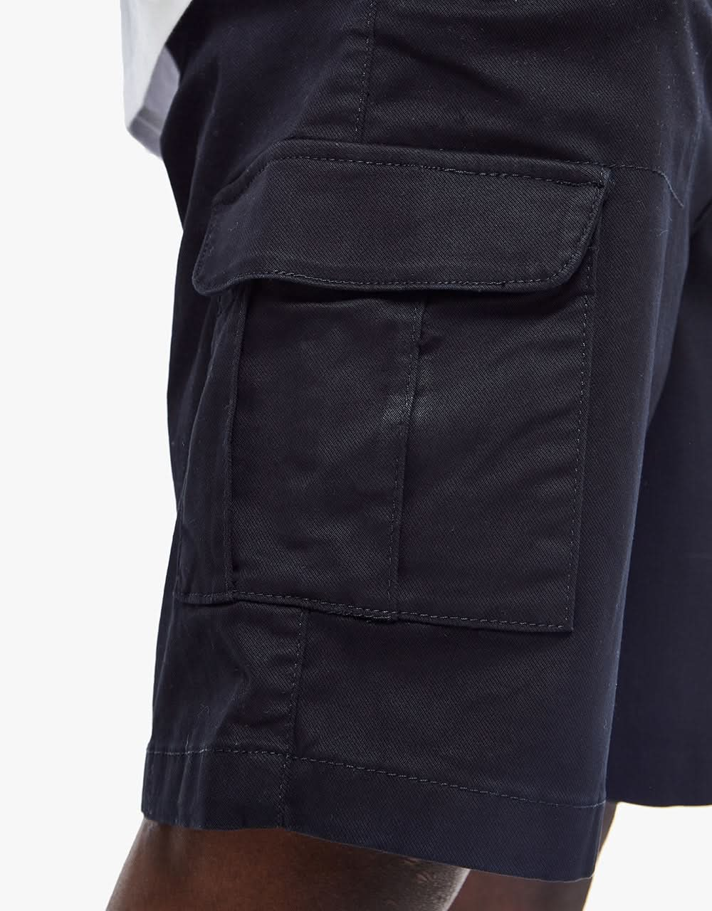 Route One Slim Cargo Shorts - Black