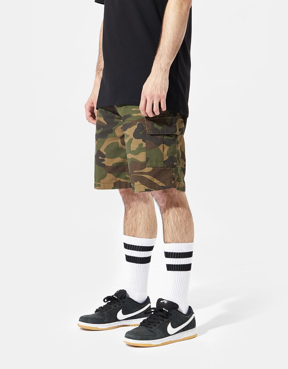 Route One Slim Cargo Shorts - Camo