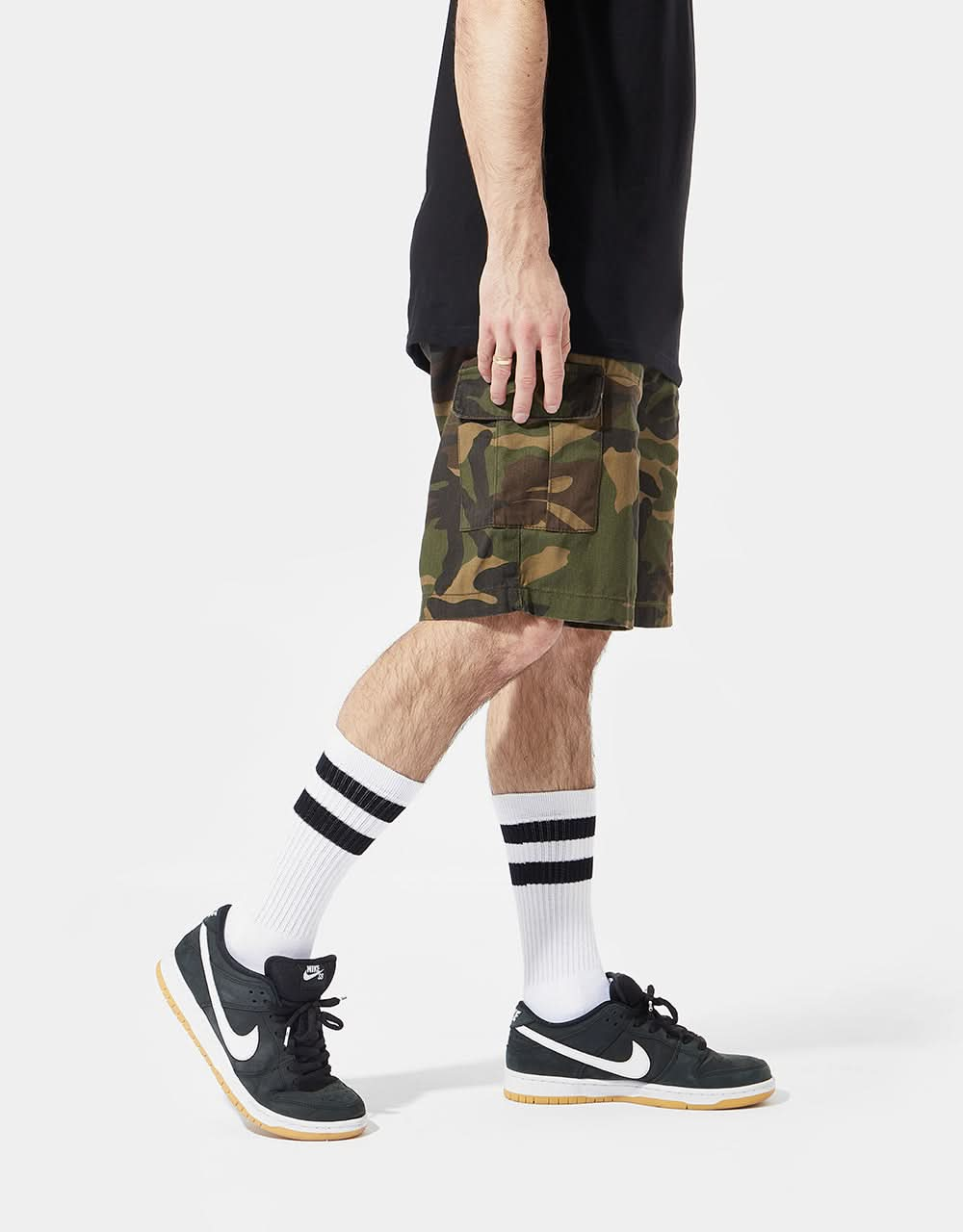 Short cargo slim Route One - Camouflage