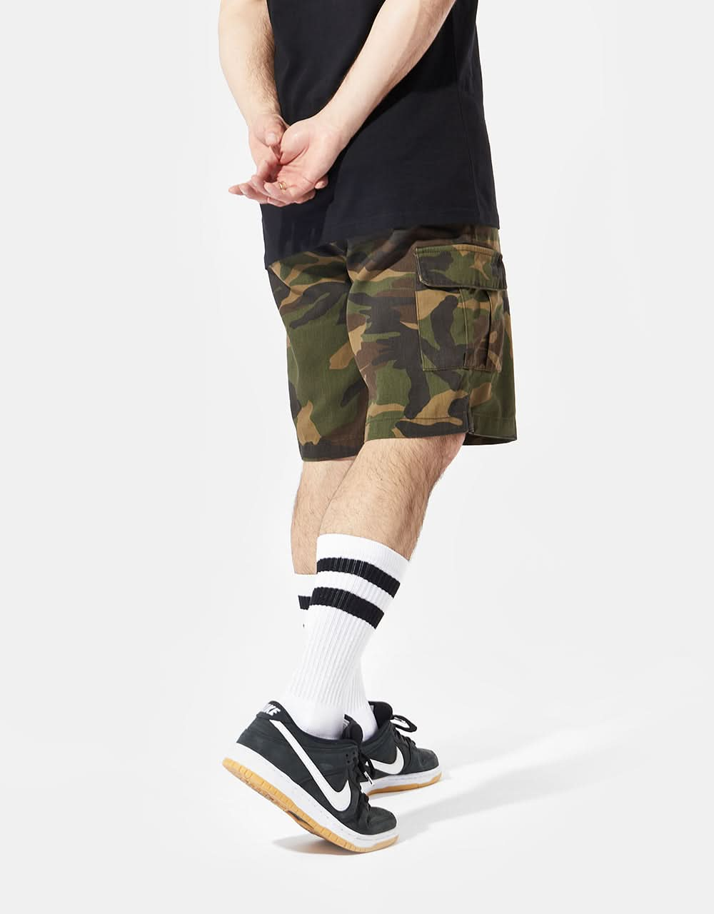 Route One Slim Cargo Shorts - Camo