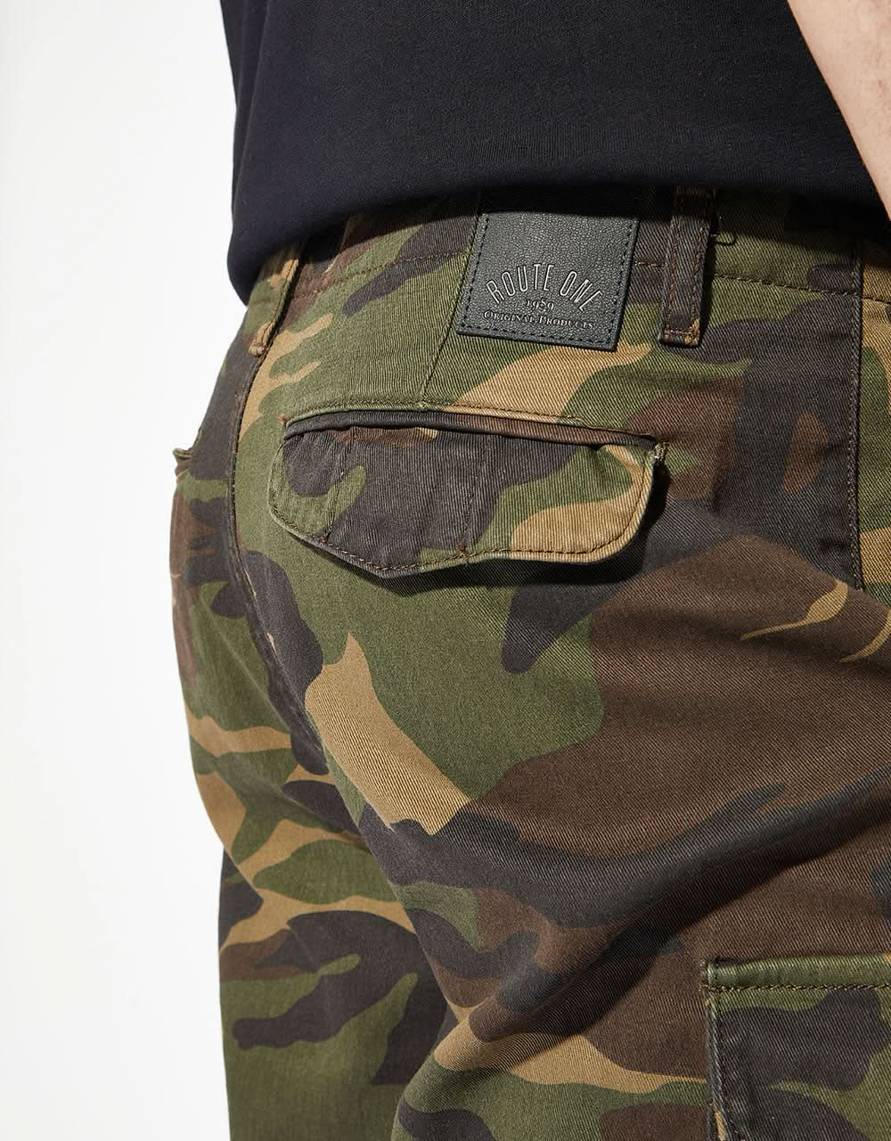 Short cargo slim Route One - Camouflage