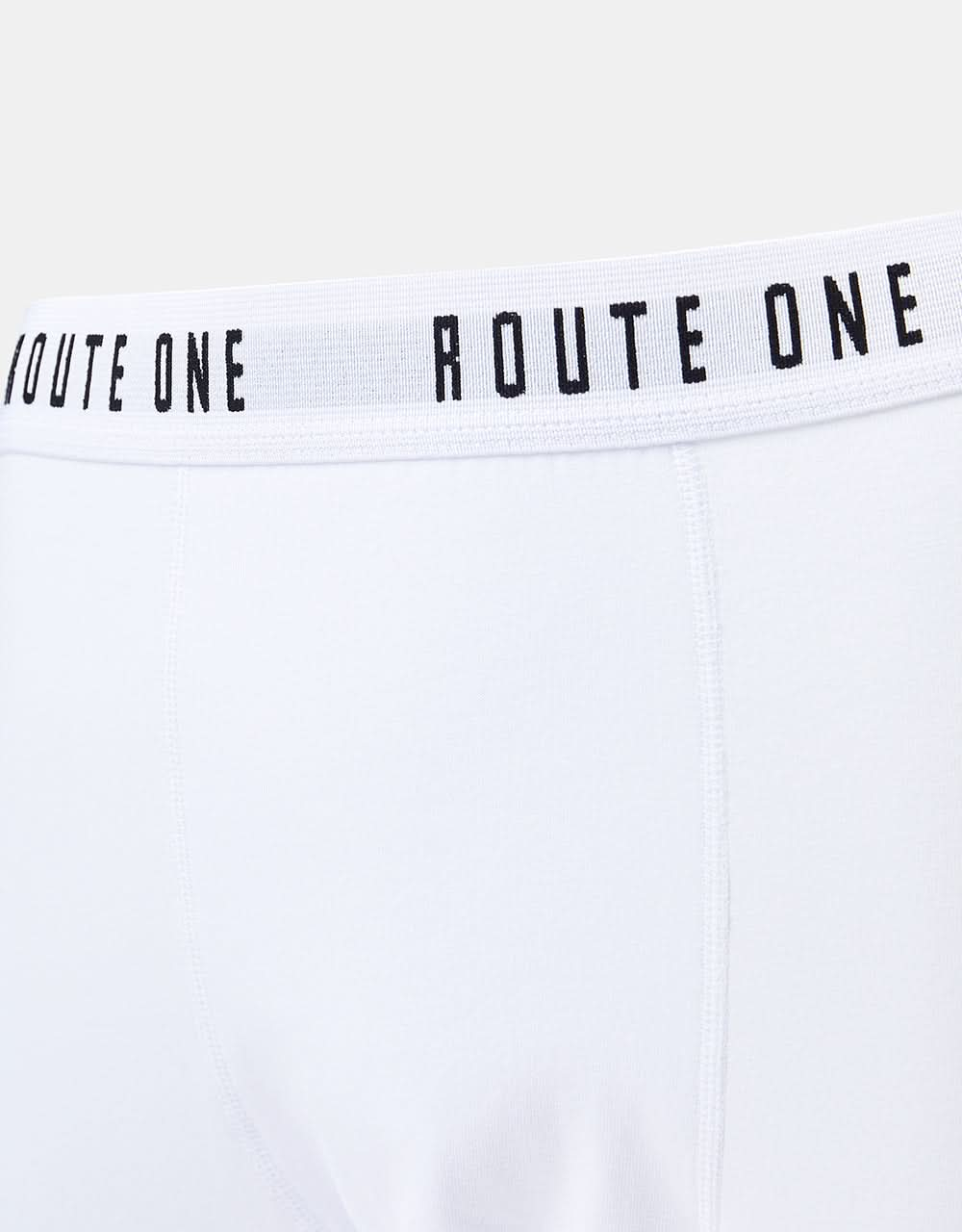 Route One Classic Boxer Shorts 2 Pack - White