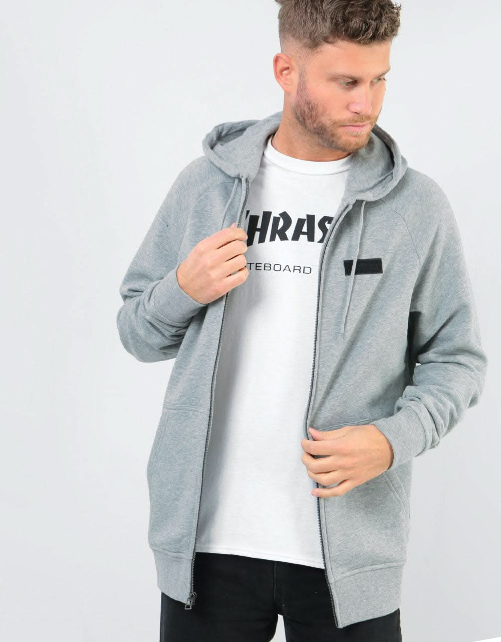 Etnies Core Icon Box Zip Hoodie - Grey Heather