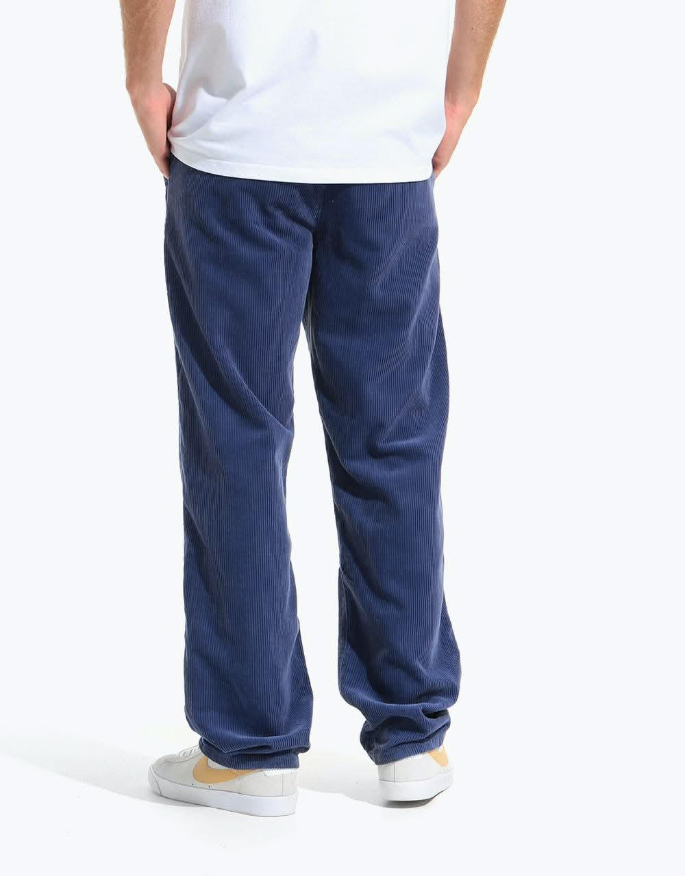 Route One Relaxed Fit Big Wale Cords - Dusk Blue