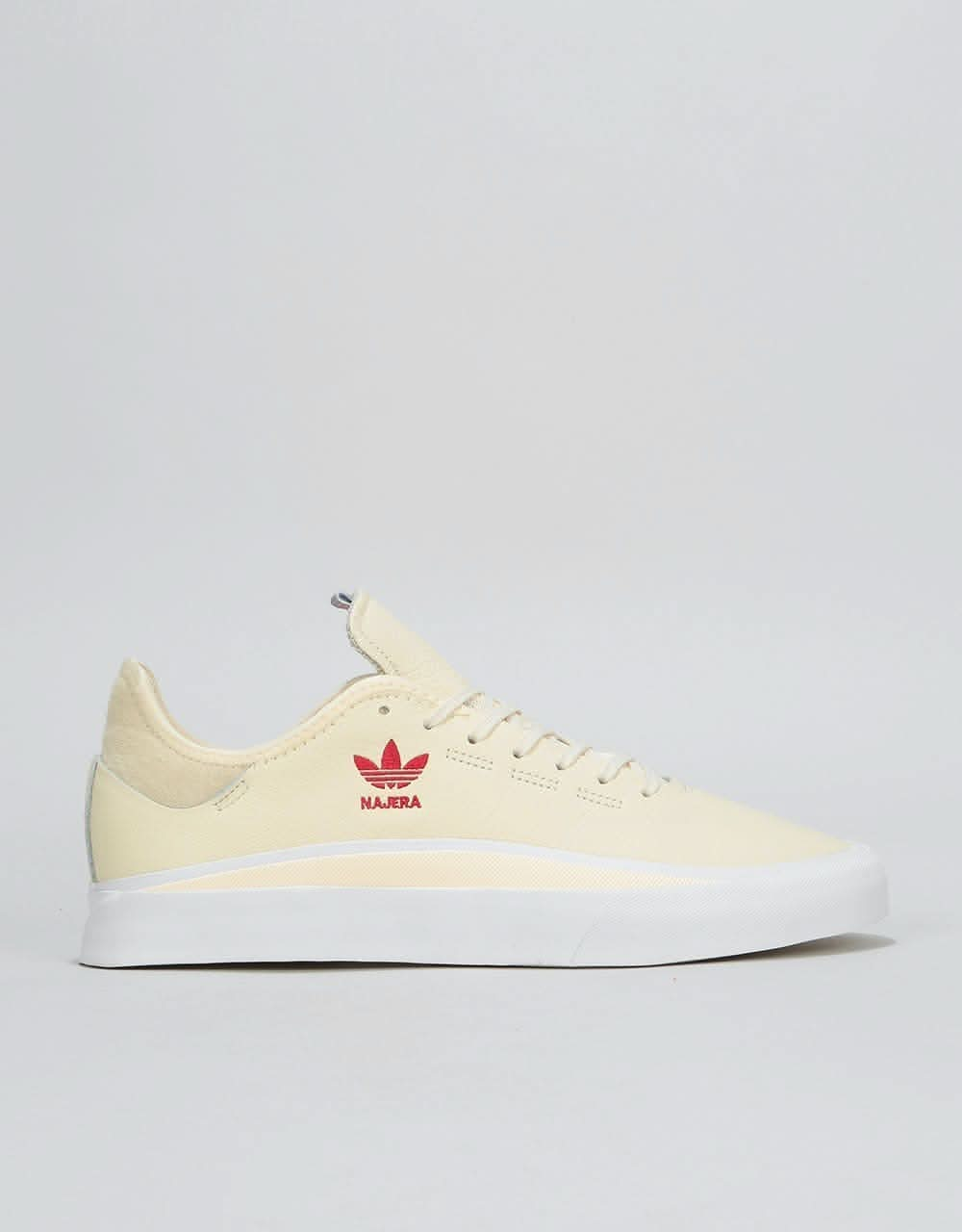 Adidas Sabalo x Diego Skate Shoes - Cream/White/White/Powder Red