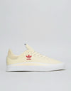 adidas Sabalo x Diego Skate Shoes - Cream/White/White/Powder Red