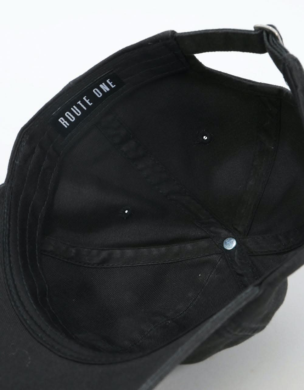 Route One Distorted Cap - Black