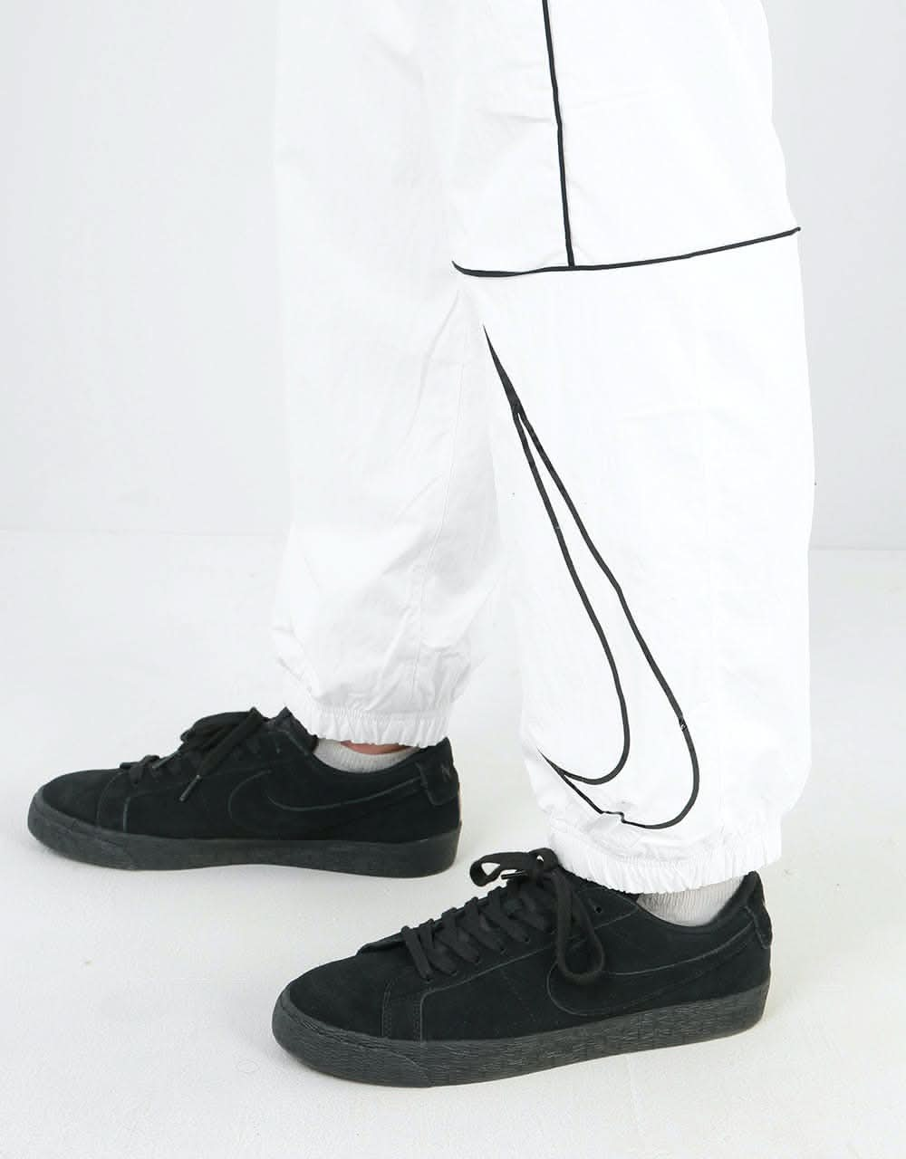 Nike SB Swoosh Track Pant - White/Black/Black