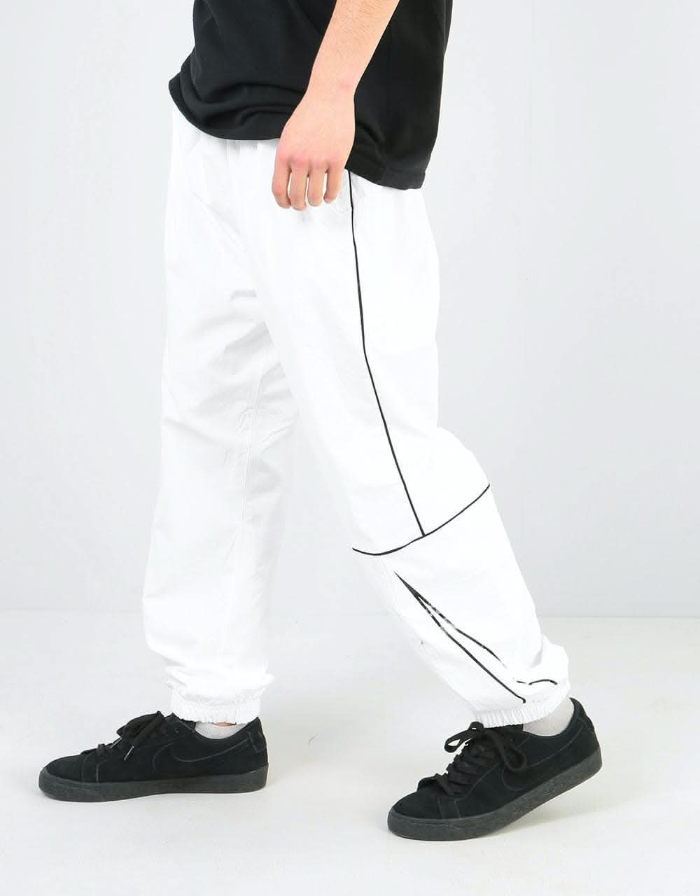 Nike SB Swoosh Track Pant - White/Black/Black