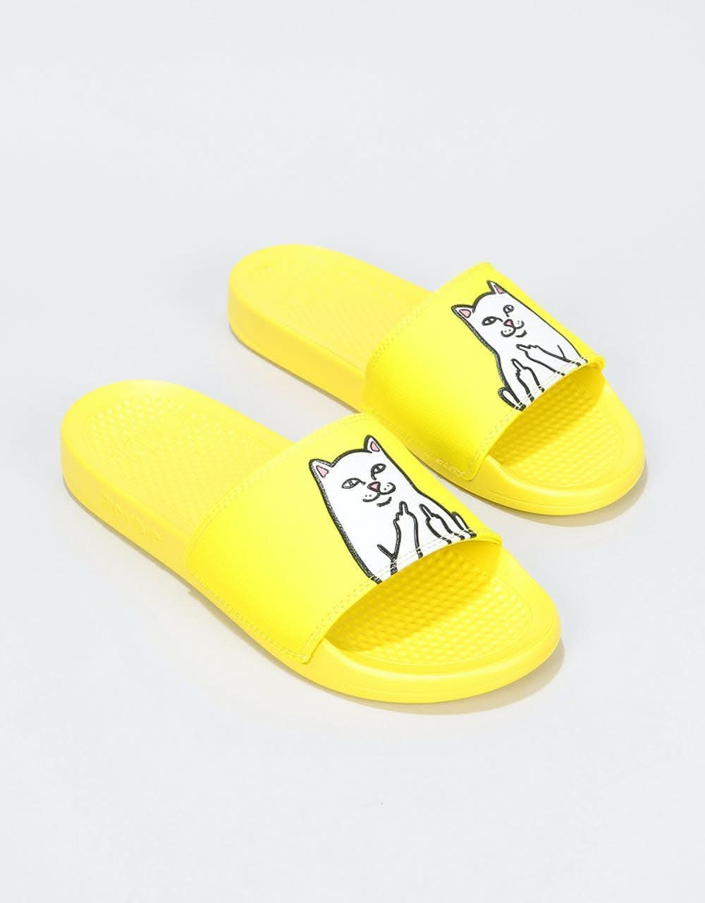 RIPNDIP Lord Nermal Sliders - Safety Yellow