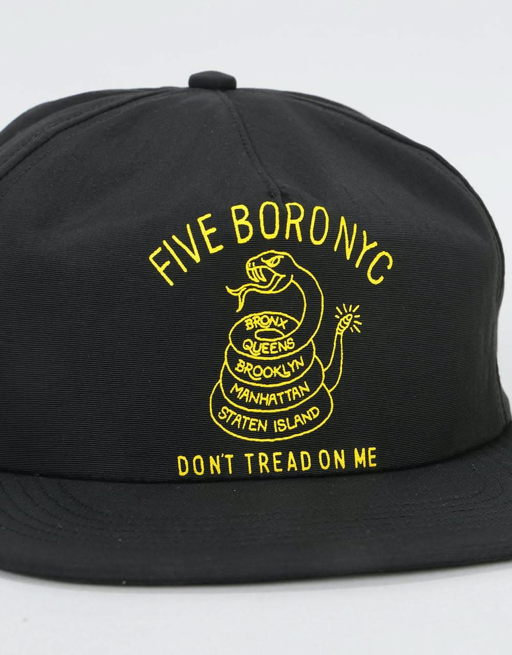 5Boro Don't Tread Snapback Cap - Black