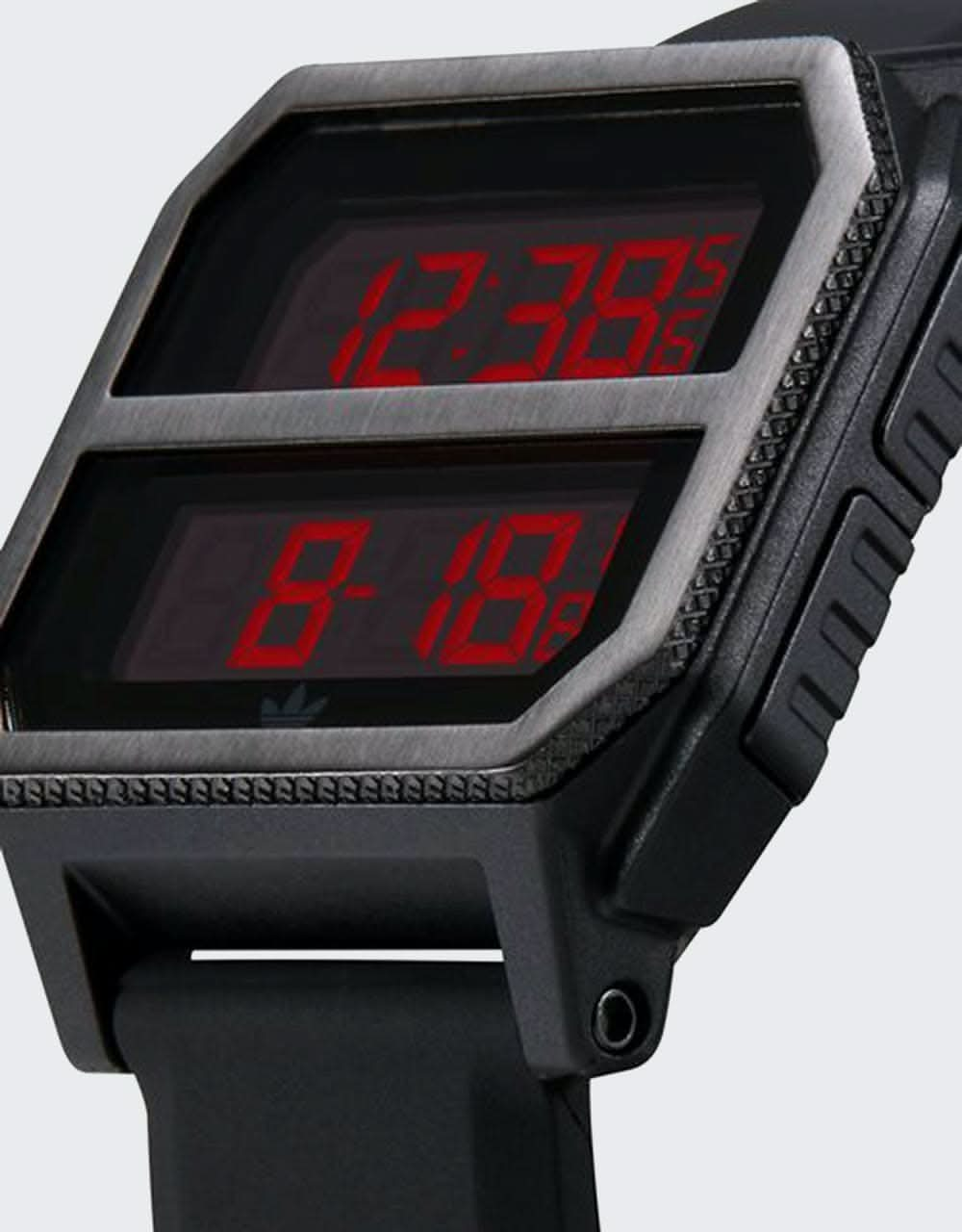 Adidas Archive R2 Watch - All Black/Red