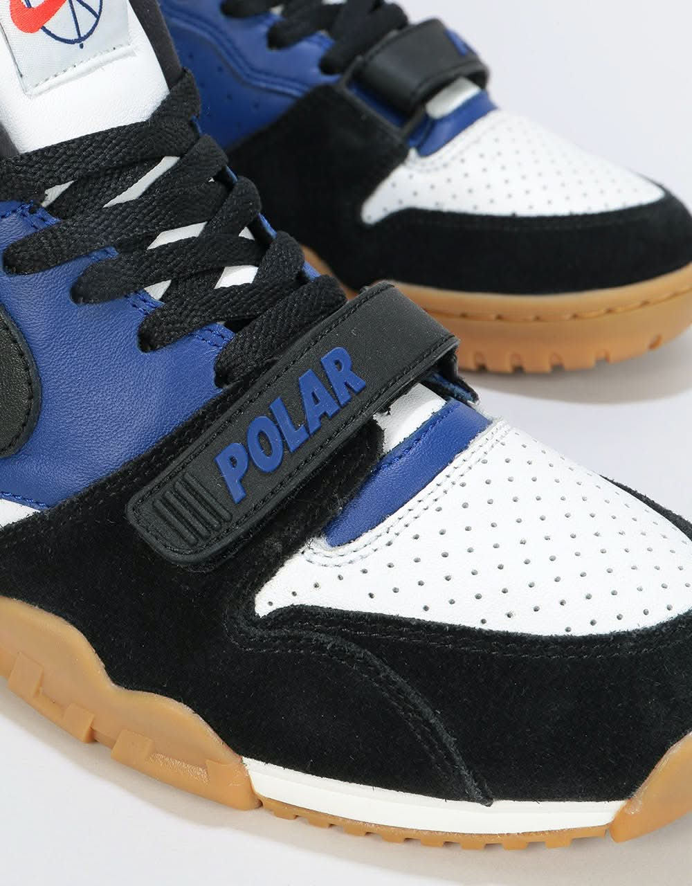 Nike SB x Polar Air Trainer 1 QS Skate Shoes - Black/Black-Deep Royal