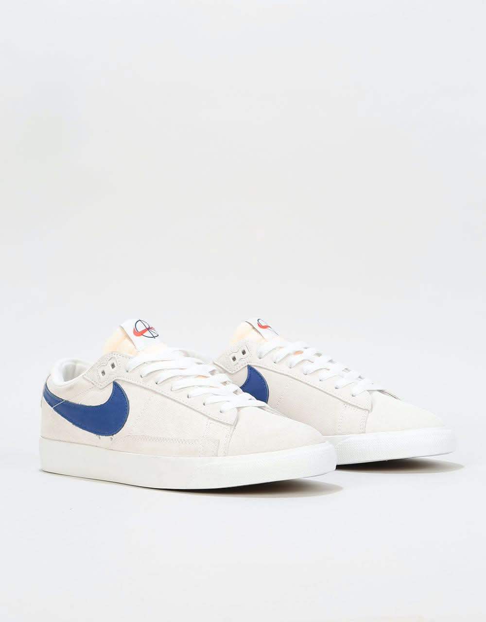 Nike SB x Polar Zoom Blazer Low GT QS Skate Shoes - Summit White/Royal