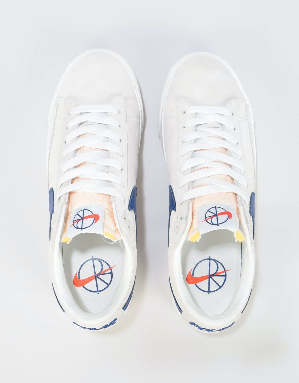 Nike SB x Polar Zoom Blazer Low GT QS Skate Shoes - Summit White/Royal