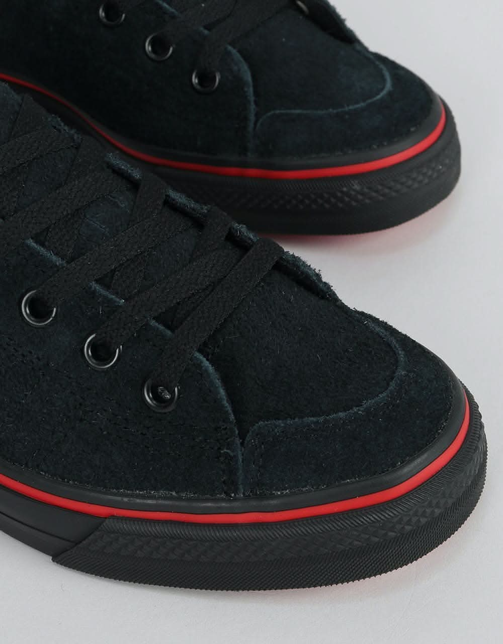 Adidas x Na-Kel Nizza RFS Skate Shoes - Black/Scarlet