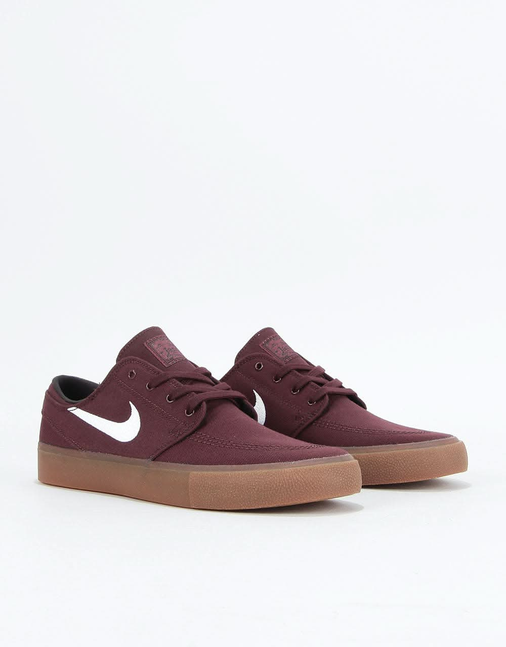 Nike SB Zoom Janoski RM Canvas Skate Shoes - Mahogany/White-Gum