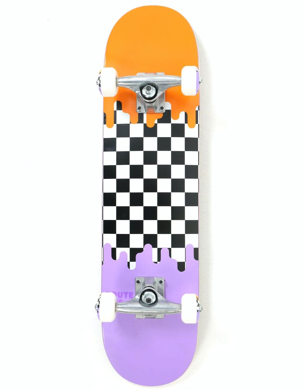 Route One Check Drip Complete Skateboard - 7.25"