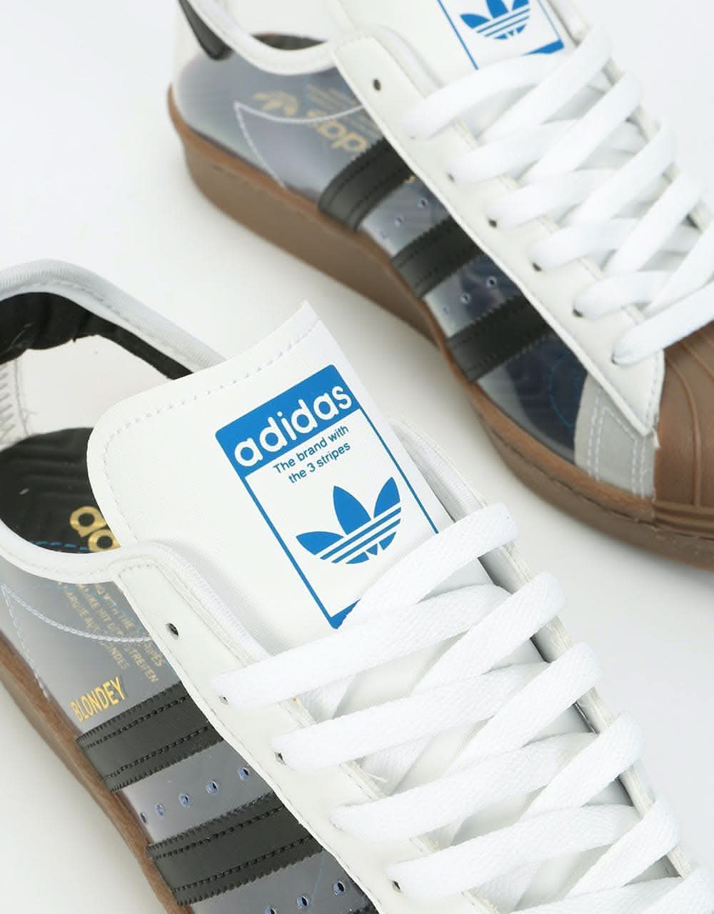 Adidas Superstar 80s x Blondey Skate Shoes - White/Black/Gum