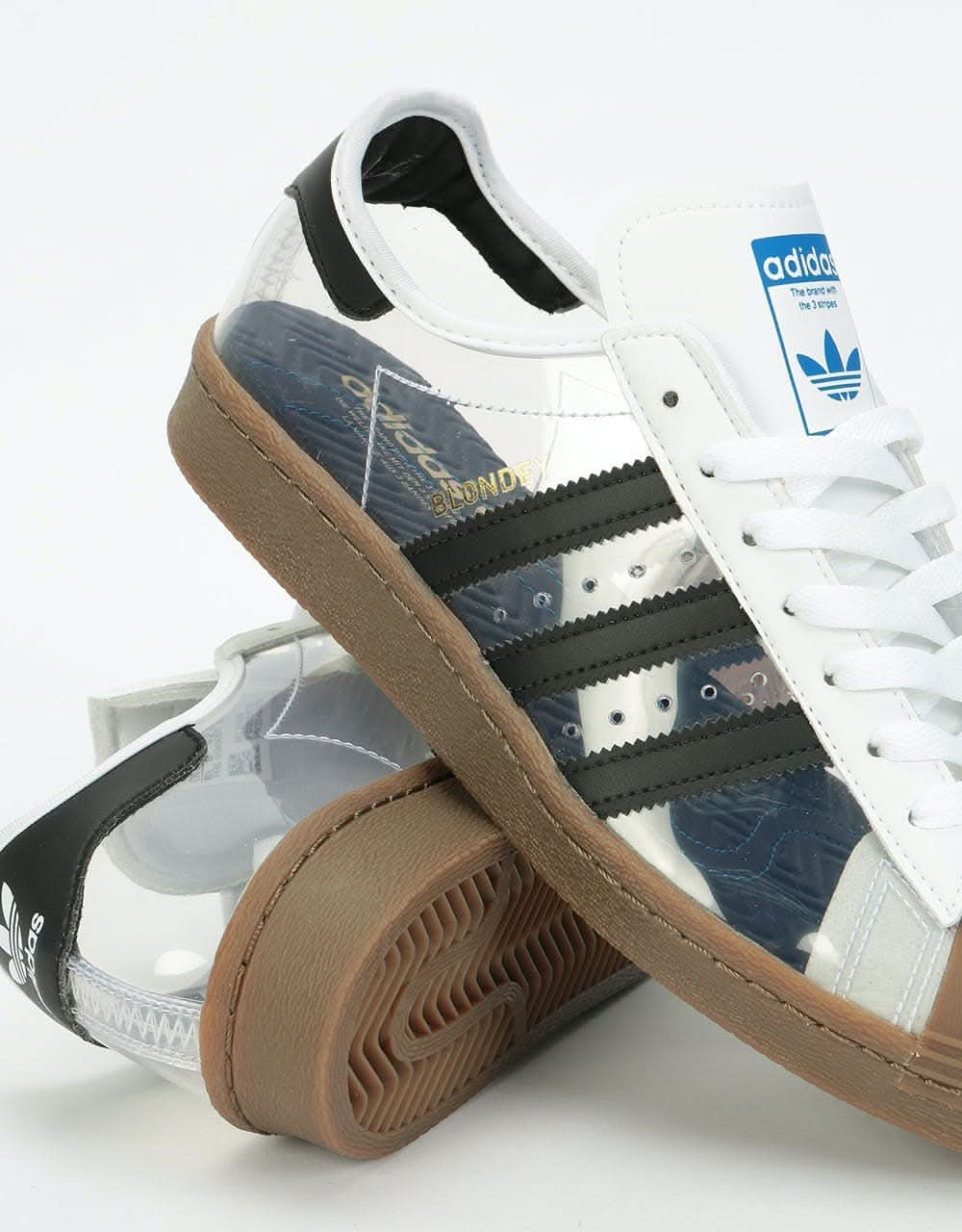 Adidas Superstar 80s x Blondey Skate Shoes - White/Black/Gum