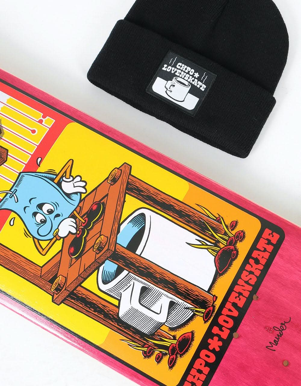 Lovenskate x CHPO Tea Time Skateboard Deck - 8.5" (w/ Free Beanie)