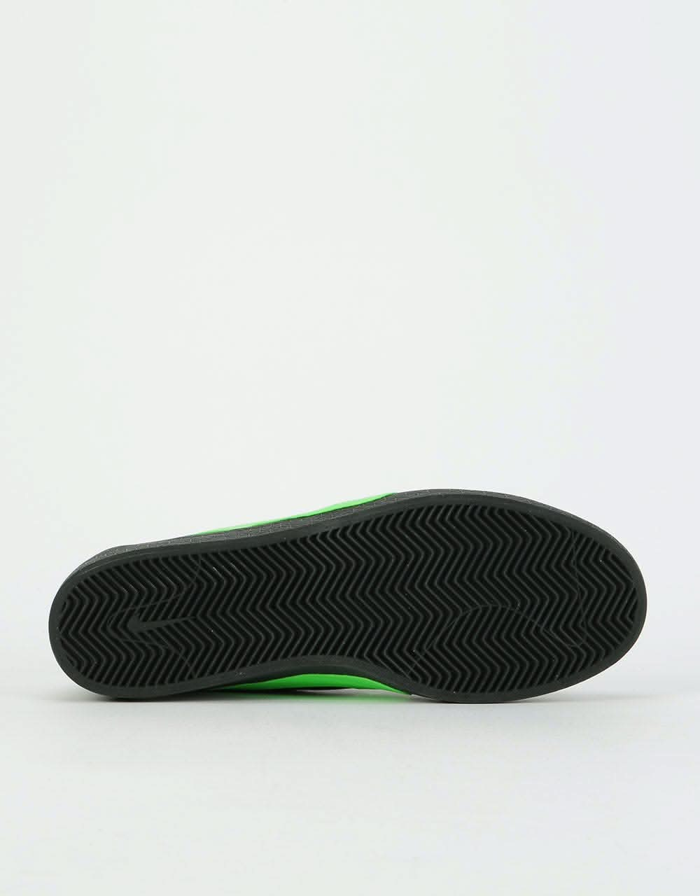 Nike SB x Poets Zoom Bruin QS Skate Shoes - Black/Voltage Green-White