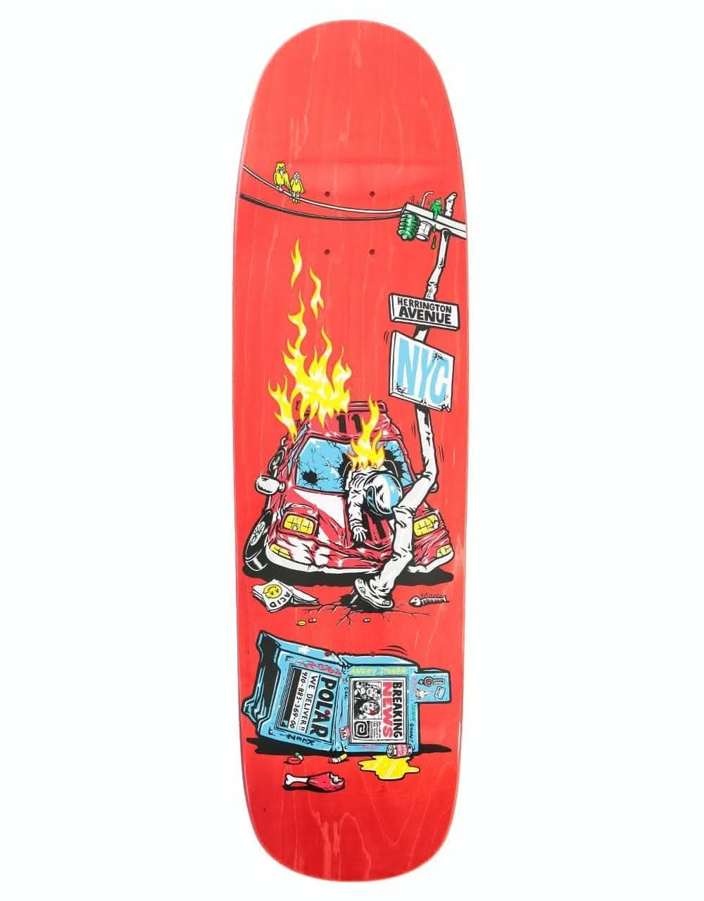 Polar Herrington Crash Skateboard Deck - P9 Shape 8.625"