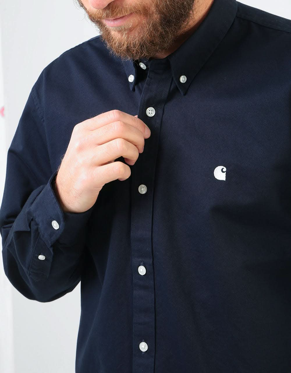 Carhartt WIP L/S Madison Shirt - Dark Navy/Wax