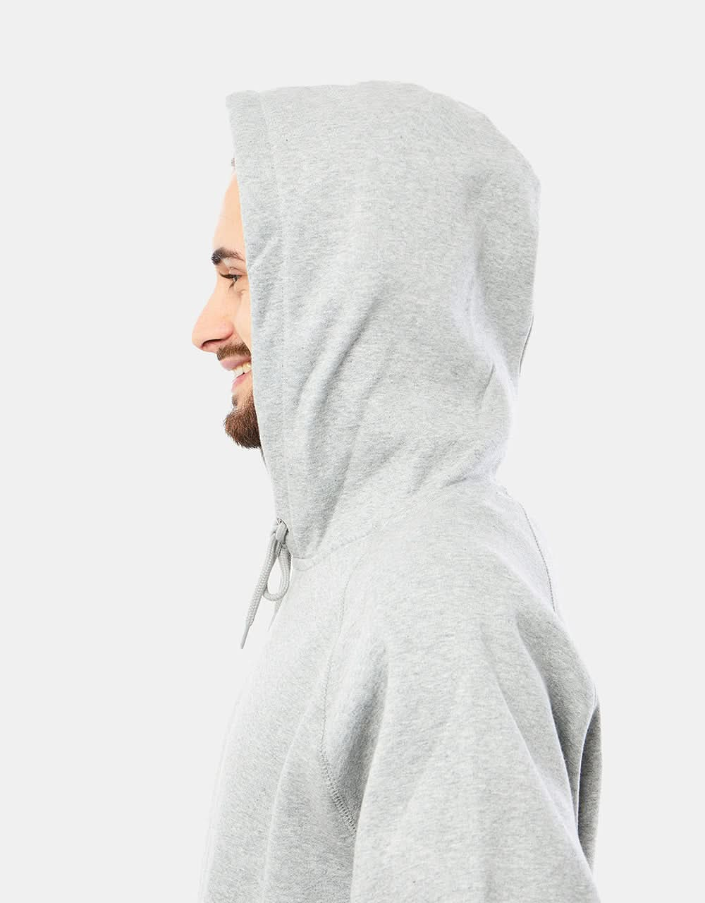 Carhartt WIP Sweat à capuche Chase - Gris chiné/Or