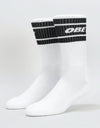 Obey Cooper II Socken – Weiß/Schwarz