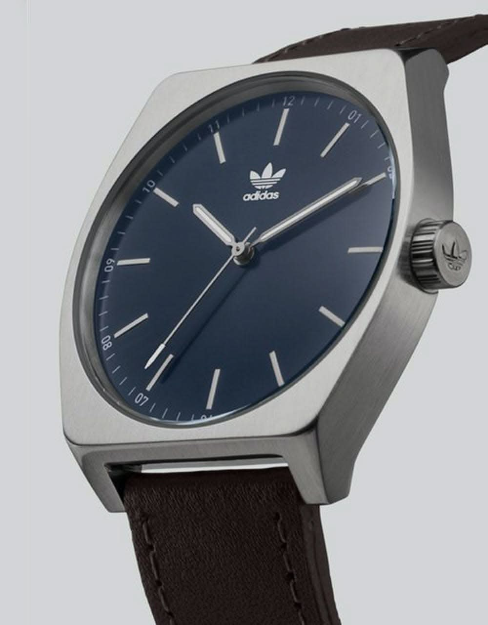 Adidas Process L1 Watch - Silver/Navy Sun Ray/Dark Brown