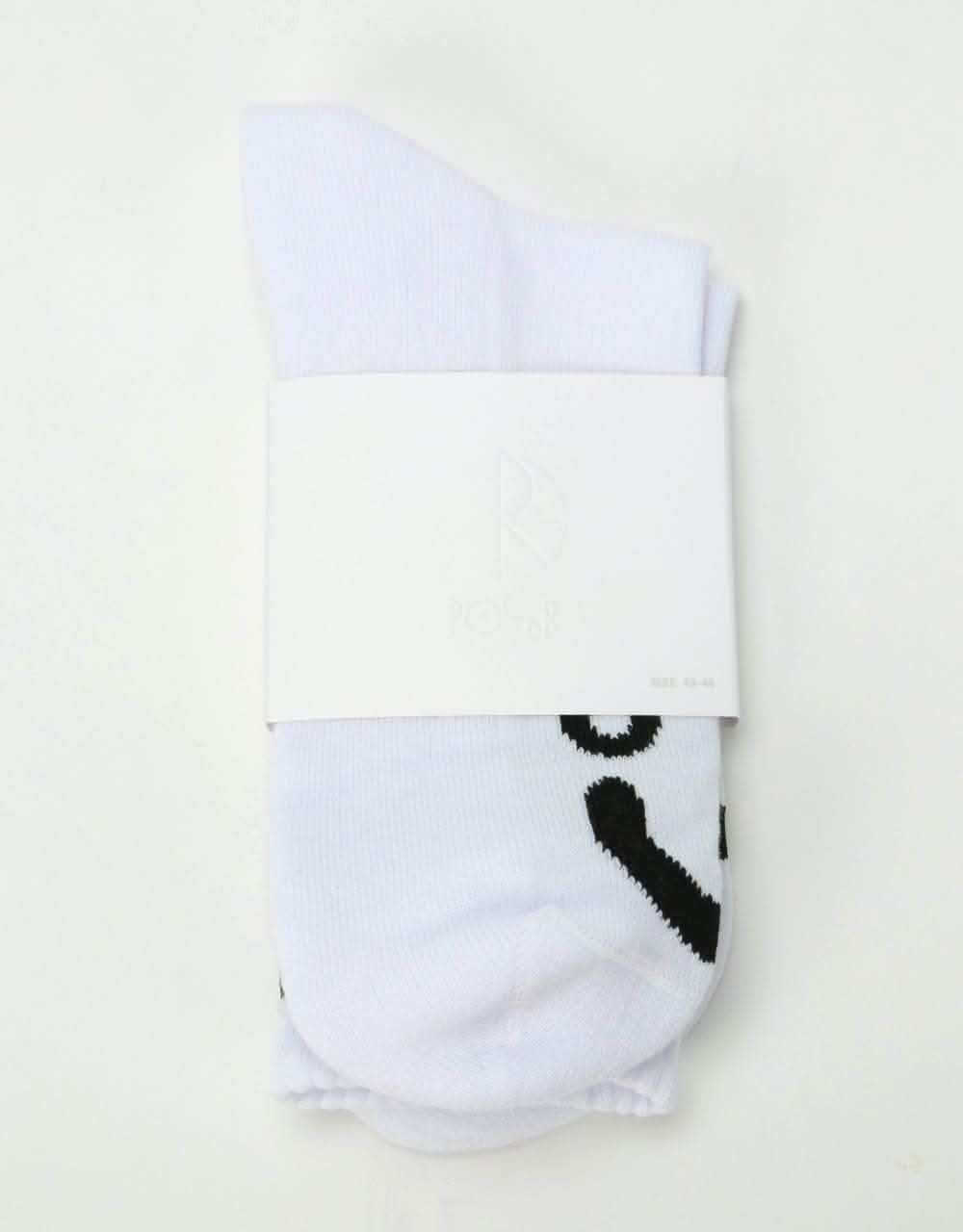 Polar Happy Sad Socks - White