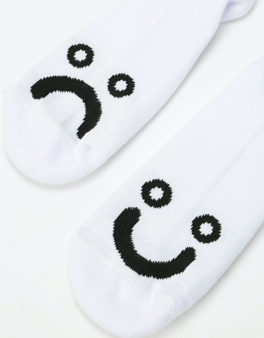 Polar Happy Sad Socks - White