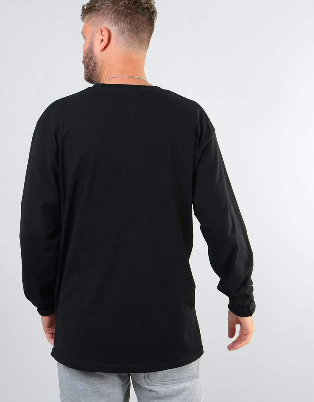 Stüssy Smooth Stock L/S T-Shirt - Black