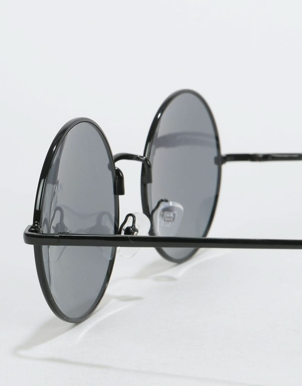 Route One Round Sunglasses - Black