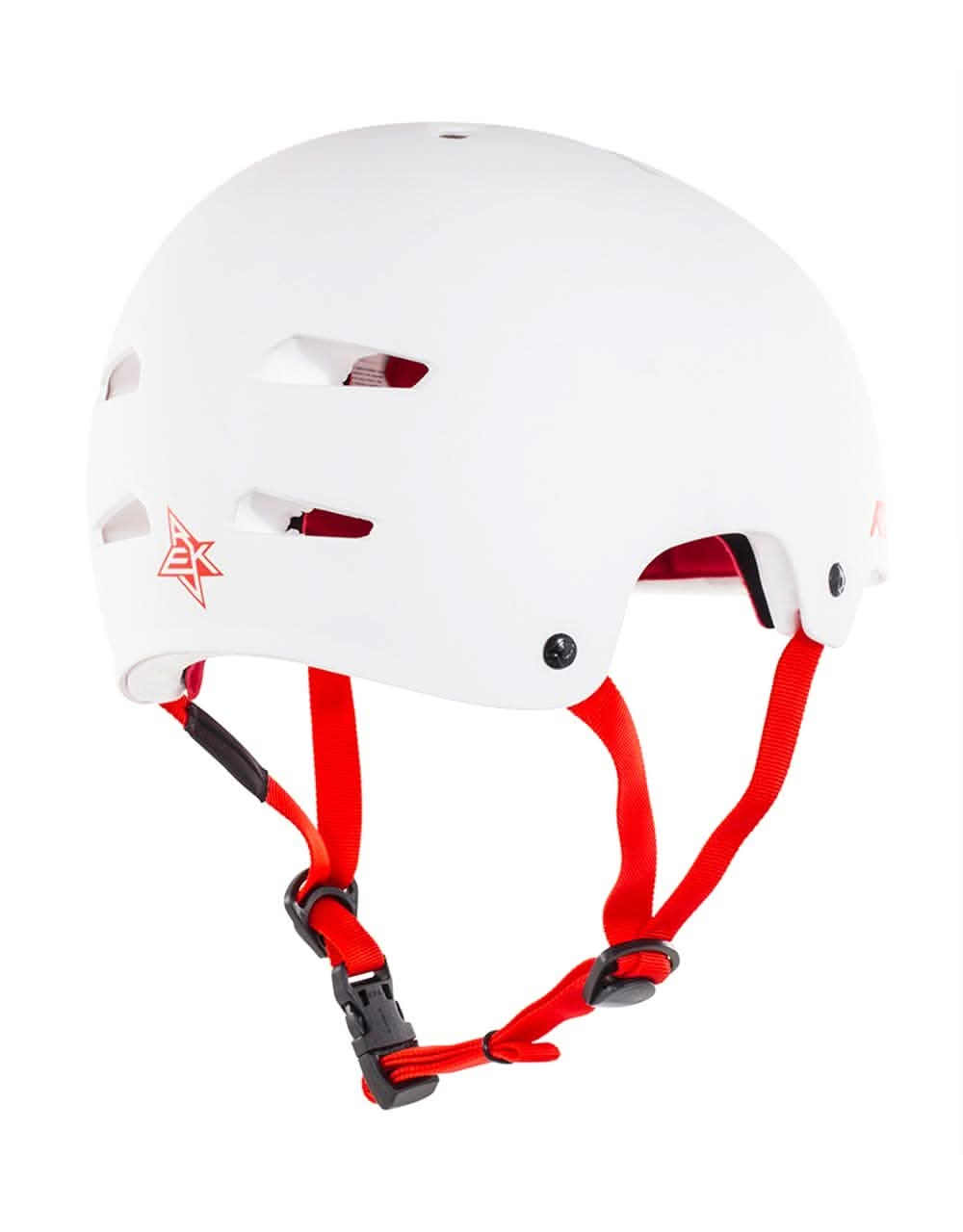 REKD Elite Skateboard Helmet - White/Red