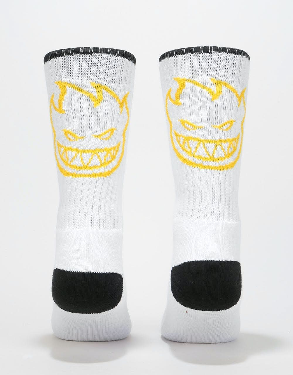 Spitfire Heads Up Socks - White/Black/Yellow