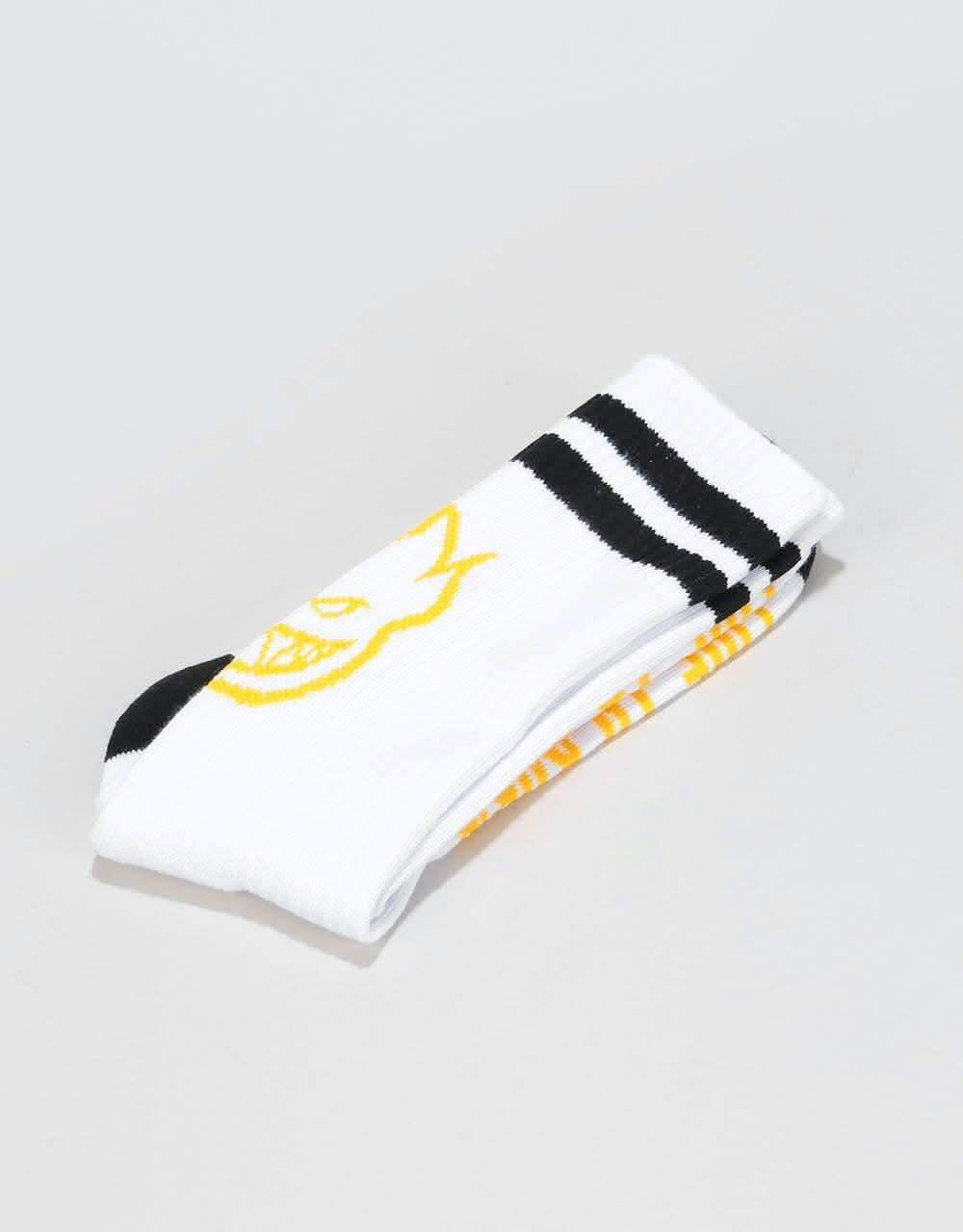 Spitfire Heads Up Socks - White/Black/Yellow