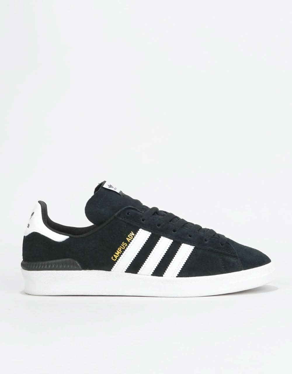 Adidas Campus ADV Skate Shoes - Core Black/White/White