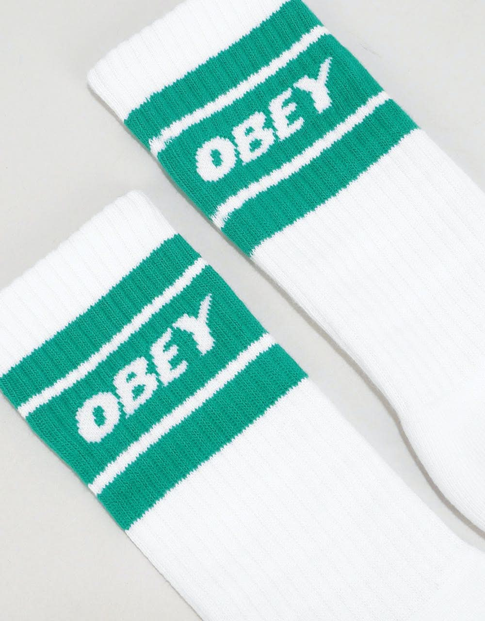 Obey Cooper II Socks - White/Teal