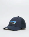 Patagonia P-6 Logo LoPro Trucker Cap - Navy Blue