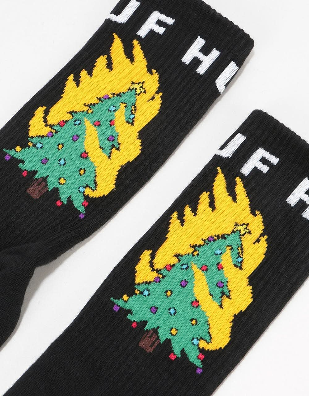 HUF Hot Fire Socks - Black