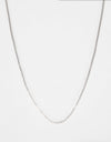 Midvs Co 22" Franco Chain Necklace - White Gold