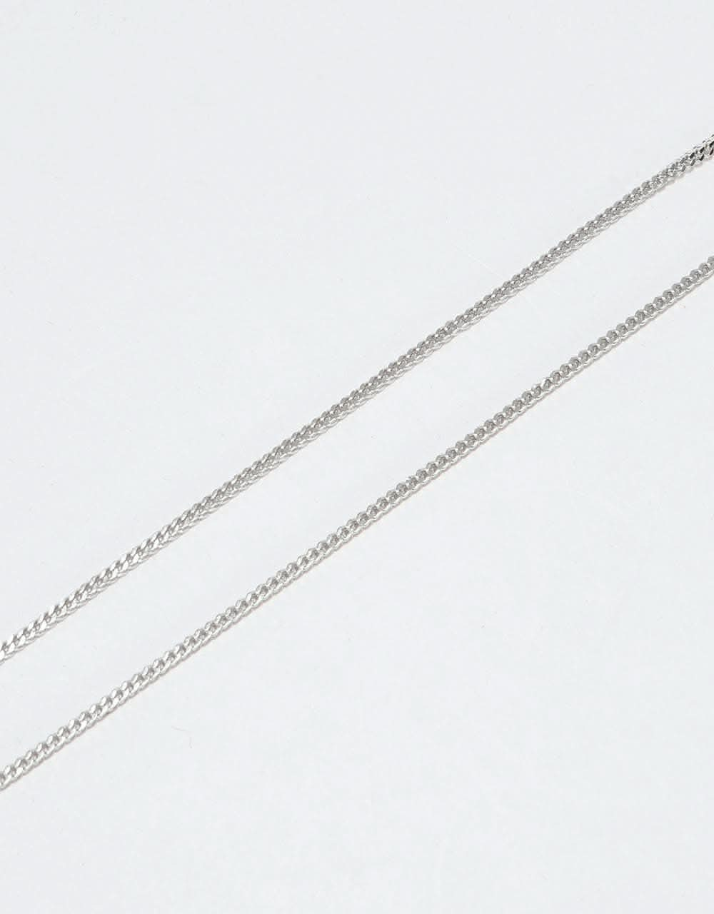 Midvs Co 22" Franco Chain Necklace - White Gold